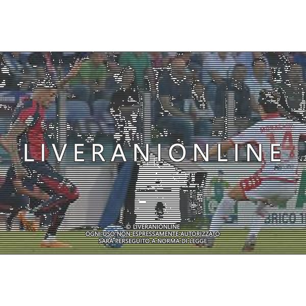 8-6-2023. Cagliari Calcio-SSC Bari. Gara andata finale play off BKT 2022/2023, stadio Unipol Domus Cagliari. Foto Salvatore Moi/Aldo Liverani s.a.s. Nella foto: Alessandro Deiola Cagliari, Gregorio Morachioli Bari ©MOI SALVATORE / AGENZIA ALDO LIVERANI SAS