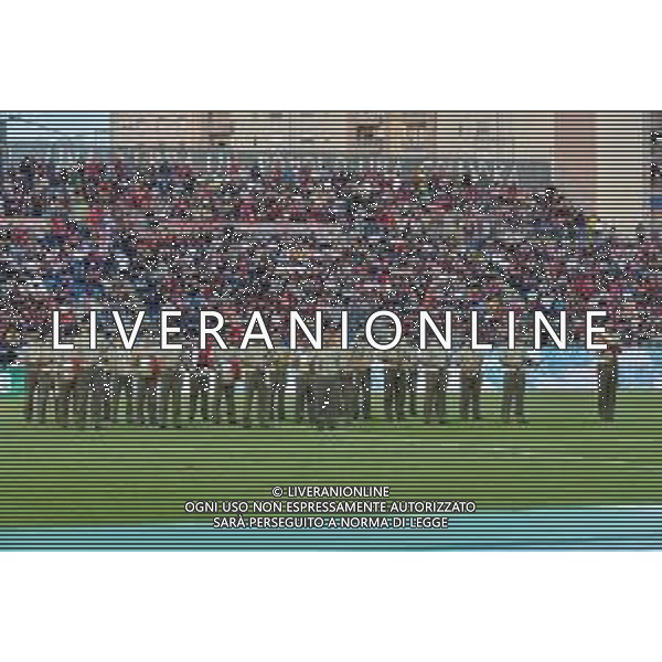 8-6-2023. Cagliari Calcio-SSC Bari. Gara andata finale play off BKT 2022/2023, stadio Unipol Domus Cagliari. Foto Salvatore Moi/Aldo Liverani s.a.s. Nella foto: Banda Dimonius Brigata Sassari suona inno nazionale Italiano Fratelli d\'Italia prima dell\'inizio di Cagliari Bari ©MOI SALVATORE / AGENZIA ALDO LIVERANI SAS