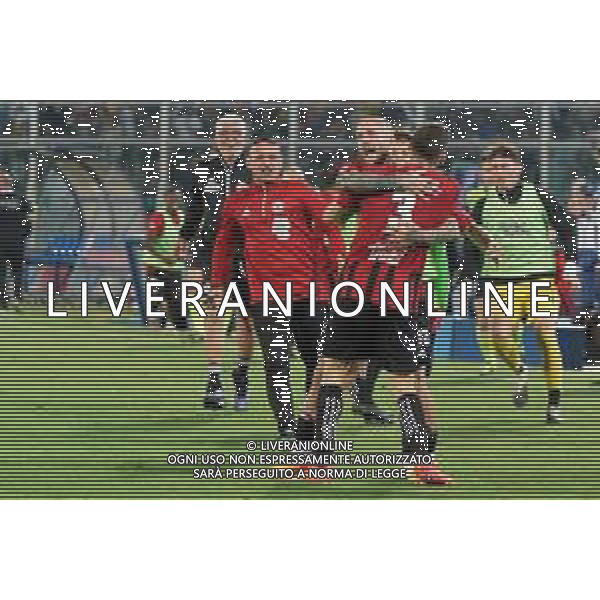Alberto Rizzo (Calcio Foggia 1920) celebrates after scoring a goal with Filippo Costa (Calcio Foggia 1920) during the Italian soccer Serie C Playoffs match Pescara Calcio vs Calcio Foggia 1920 on June 8, 2023 at Adriatico-Giovanni Cornacchia Stadium in Pescara, Italy. Photo by Emmanuele Mastrodonato/ag. Aldo Liverani sas/ AGENZIA ALDO LIVERANI SAS