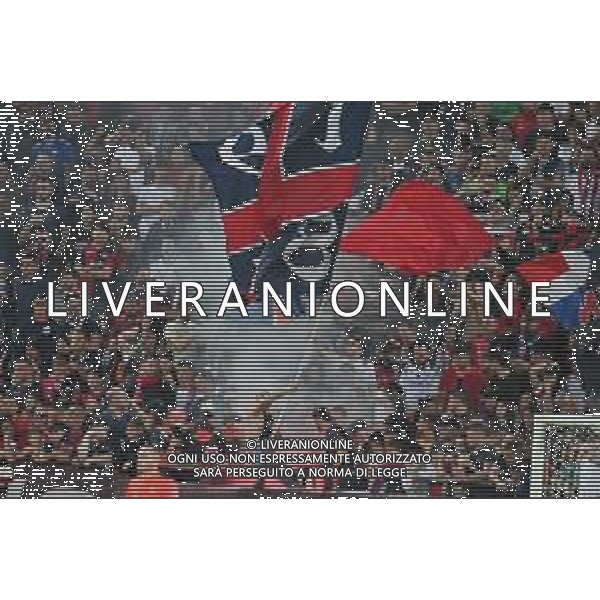 8-6-2023. Cagliari Calcio-SSC Bari. Gara andata finale play off BKT 2022/2023, stadio Unipol Domus Cagliari. Foto Salvatore Moi/Aldo Liverani s.a.s. Nella foto: Sconvolts, tifosi del Cagliari Calcio in curva nord dello stadio Unipol Domus di Cagliari. ©MOI SALVATORE / AGENZIA ALDO LIVERANI SAS