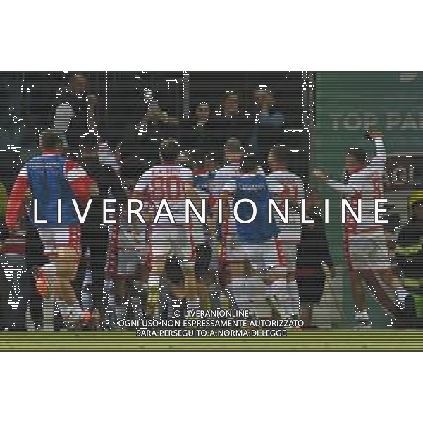 8-6-2023. Cagliari Calcio-SSC Bari. Gara andata finale play off BKT 2022/2023, stadio Unipol Domus Cagliari. Foto Salvatore Moi/Aldo Liverani s.a.s. Nella foto: Gol ed esultanta in trasferta, del SSC Bari contro Cagliari Calcio allo stadio Unipol Domuis di Cagliari. Segna: Mirco Antenucci Bari ©MOI SALVATORE / AGENZIA ALDO LIVERANI SAS