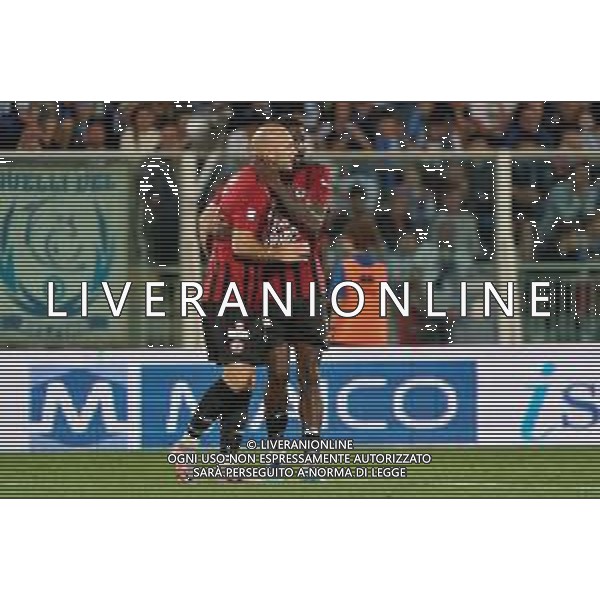 Toni Markic (Calcio Foggia 1920) celebrates after scoring a goal with Roberto Ogunseye (Calcio Foggia 1920) during the Italian soccer Serie C Playoffs match Pescara Calcio vs Calcio Foggia 1920 on June 8, 2023 at Adriatico-Giovanni Cornacchia Stadium in Pescara, Italy. Photo by Emmanuele Mastrodonato/ag. Aldo Liverani sas / AGENZIA ALDO LIVERANI SAS
