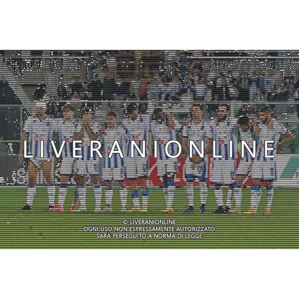 Pescara Calcio team line up during the Italian soccer Serie C Playoffs match Pescara Calcio vs Calcio Foggia 1920 on June 8, 2023 at Adriatico-Giovanni Cornacchia Stadium in Pescara, Italy. Photo by Emmanuele Mastrodonato/ag. Aldo Liverani sas / AGENZIA ALDO LIVERANI SAS