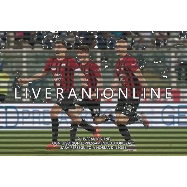 Calcio Foggia 1920 celebrates the victory during the Italian soccer Serie C Playoffs match Pescara Calcio vs Calcio Foggia 1920 on June 8, 2023 at Adriatico-Giovanni Cornacchia Stadium in Pescara, Italy. Photo by Emmanuele Mastrodonato/ag. Aldo Liverani sas / AGENZIA ALDO LIVERANI SAS