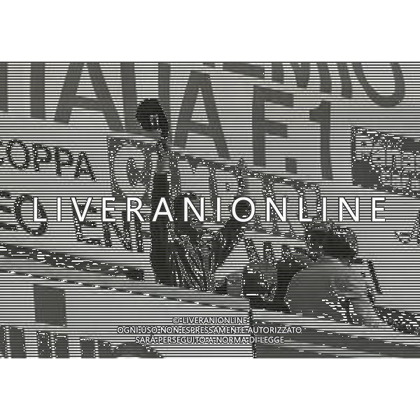 NEG- 11-09-1983 MONZA GRAN PREMIO D\'ITALIA F1 NELLA FOTO RENE\' ARNOUX AG ALDO LIVERANI SAS