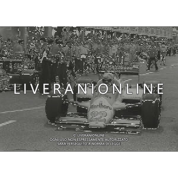 NEG- 11-09-1983 MONZA GRAN PREMIO D\'ITALIA F1 NELLA FOTO ANDREA DE CESARIS AG ALDO LIVERANI SAS