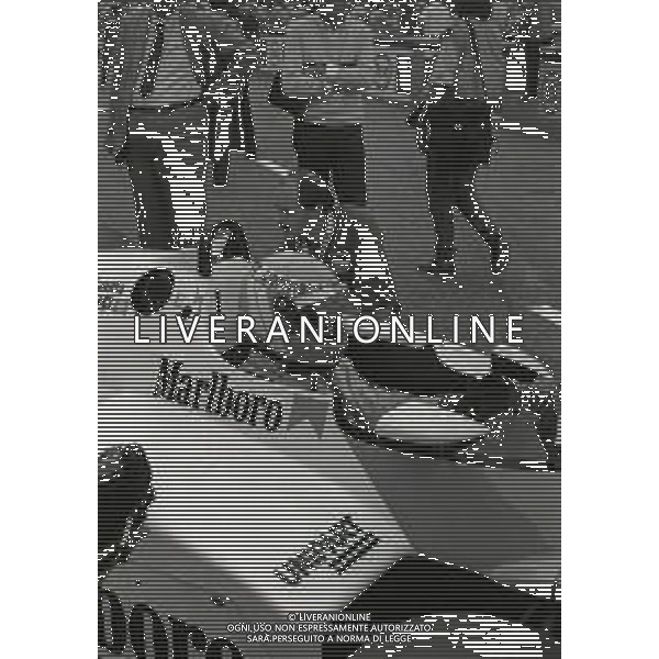NEG- 11-09-1983 MONZA GRAN PREMIO D\'ITALIA F1 NELLA FOTO NIKI LAUDA AG ALDO LIVERANI SAS