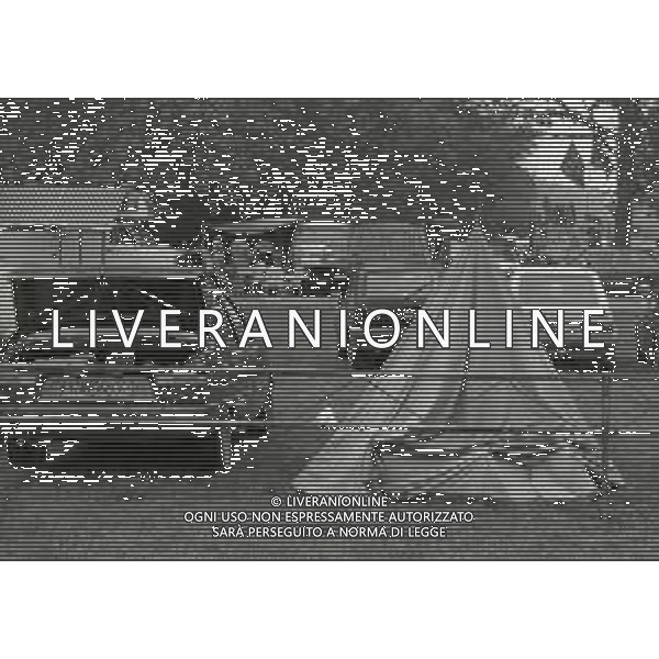 NEG- 11-09-1983 MONZA GRAN PREMIO D\'ITALIA F1 NELLA FOTO TENDE ALLL\'AUTODROMO DI MONZA AG ALDO LIVERANI SAS
