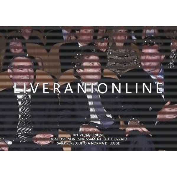 DIAP-RETROSPETTIVA ROBERT DE NIRO ATTORE NELLA FOTO ROBERT DE NIRO NELL\'ANNO 1990 A VENEZIA CON MARTIN SORZESE AG ALDO LIVERANI SAS  
