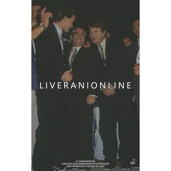 DIAP-RETROSPETTIVA ROBERT DE NIRO ATTORE NELLA FOTO ROBERT DE NIRO NELL\'ANNO 1990 A VENEZIA CON MARTIN SCORZESE AG ALDO LIVERANI SAS  