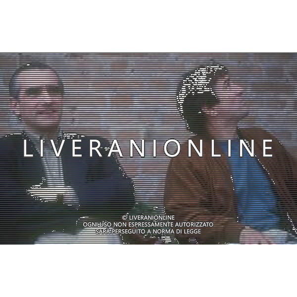 DIAP-RETROSPETTIVA ROBERT DE NIRO ATTORE NELLA FOTO ROBERT DE NIRO NELL\'ANNO 1990 A VENEZIA CON MARTIN SCORZESE AG ALDO LIVERANI SAS 