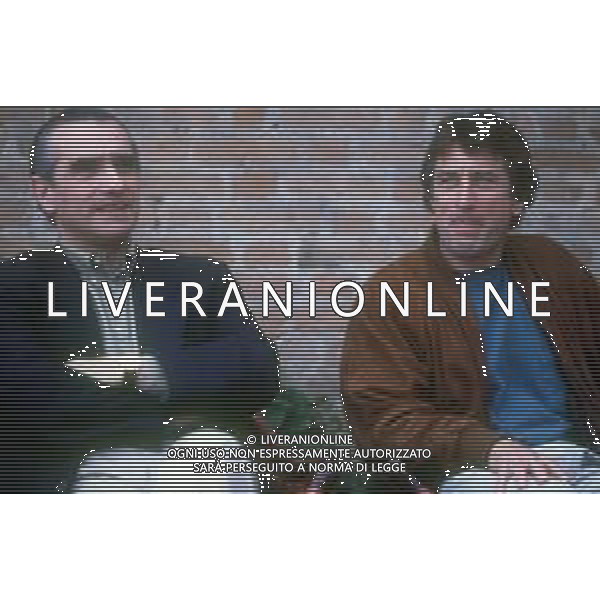 DIAP-RETROSPETTIVA ROBERT DE NIRO ATTORE NELLA FOTO ROBERT DE NIRO NELL\'ANNO 1990 A VENEZIA CON MARTIN SCORZESE AG ALDO LIVERANI SAS 