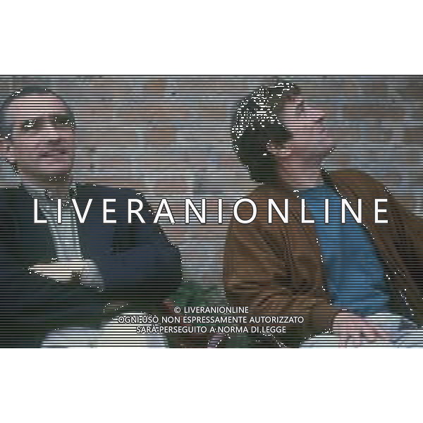 DIAP-RETROSPETTIVA ROBERT DE NIRO ATTORE NELLA FOTO ROBERT DE NIRO NELL\'ANNO 1990 A VENEZIA CON MARTIN SCORZESE AG ALDO LIVERANI SAS 