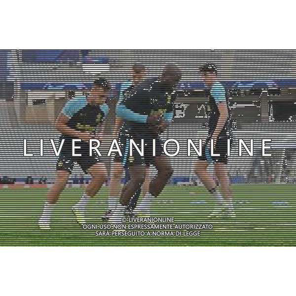 TVRG Allenamento Inter finale Champions nella foto Lautaro Martinez (Inter) SX e Romelu Lukaku (Inter) DX Istanbul (TUR) 09-06-2023 Allenamento dell\'Inter in preparazione della finale di UEFA Champions Lerague contro il Manchester City foto Roberto Garavaglia/ag. Aldo Liverani sas
