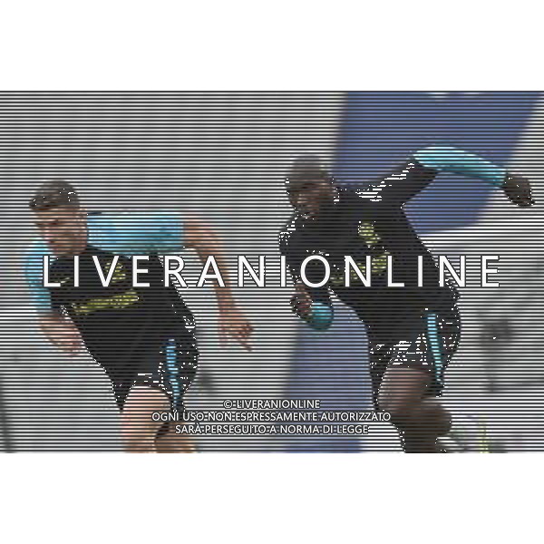 TVRG Allenamento Inter finale Champions nella foto Robin Gosens (Inter) e Romelu Lukaku (Inter) Istanbul (TUR) 09-06-2023 Allenamento dell\'Inter in preparazione della finale di UEFA Champions Lerague contro il Manchester City foto Roberto Garavaglia/ag. Aldo Liverani sas
