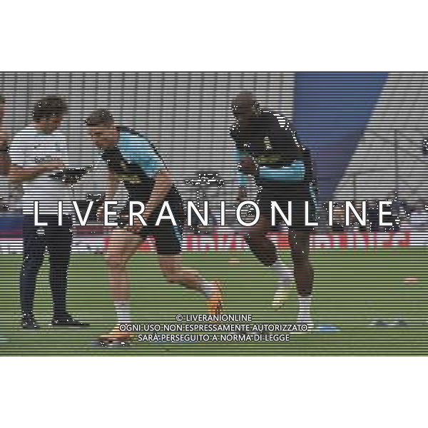 TVRG Allenamento Inter finale Champions nella foto Robin Gosens (Inter) e Romelu Lukaku (Inter) Istanbul (TUR) 09-06-2023 Allenamento dell\'Inter in preparazione della finale di UEFA Champions Lerague contro il Manchester City foto Roberto Garavaglia/ag. Aldo Liverani sas