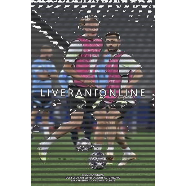 TVRG Allenamento Manchester City finale Champions nella foto Erling Haaland (Manchester City) e Bernardo Silva (Manchester City) Istanbul (TUR) 09-06-2023 Allenamento del Manchester City in preparazione della finale di UEFA Champions Lerague contro l\'Inter foto Roberto Garavaglia/ag. Aldo Liverani sas
