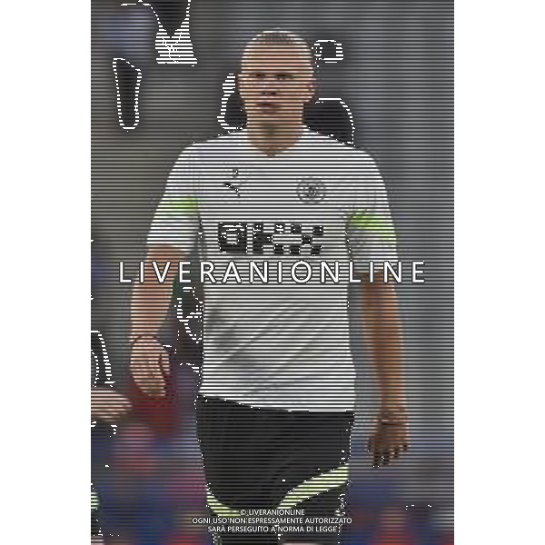 TVRG Allenamento Manchester City finale Champions nella foto Erling Haaland (Manchester City) Istanbul (TUR) 09-06-2023 Allenamento del Manchester City in preparazione della finale di UEFA Champions Lerague contro l\'Inter foto Roberto Garavaglia/ag. Aldo Liverani sas