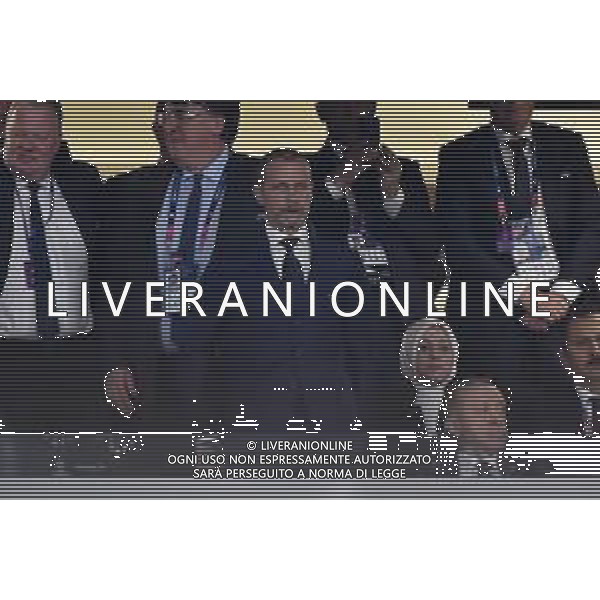 TVRG Aleksander Ceferin presidente UEFA e seduto sulla DX Recep Tayyip Erdogan presidente della Turchia Manchester City vs Inter Istanbul (TUR) 10-06-2023 Ataturk Olympic Stadium Finale UEFA Champions League foto Roberto Garavaglia/ag. Aldo Liverani sas