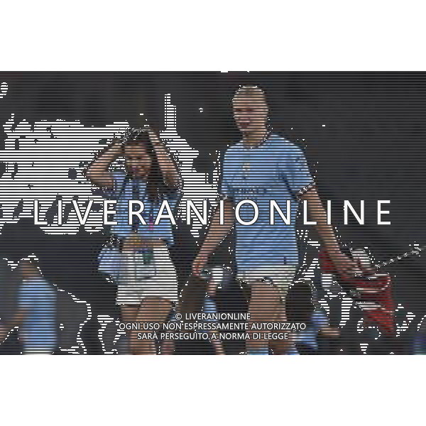 TVRG Erling Haaland (Manchester City) con la fidanzata Isabel Haugseng Johansen Manchester City vs Inter Istanbul (TUR) 10-06-2023 Ataturk Olympic Stadium Finale UEFA Champions League foto Roberto Garavaglia/ag. Aldo Liverani sas