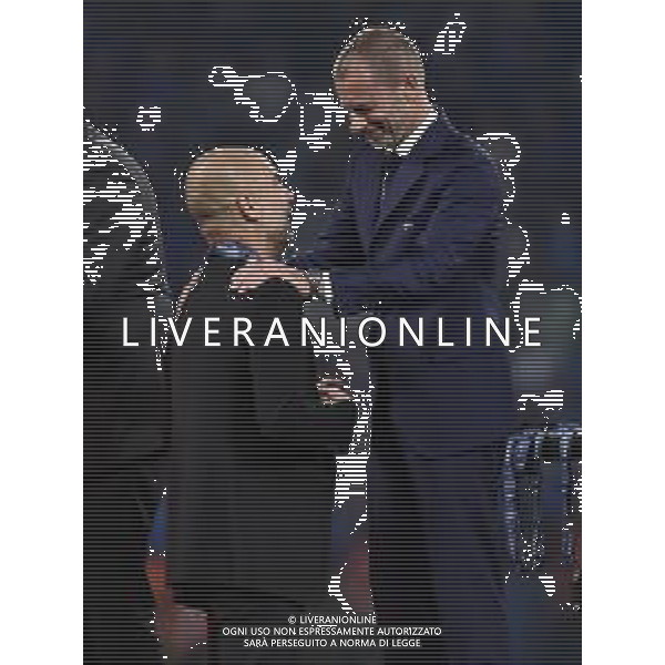 TVRG Josep Guardiola allenatore Manchester City SX e Aleksander Ceferin presidente UEFA DX Manchester City vs Inter Istanbul (TUR) 10-06-2023 Ataturk Olympic Stadium Finale UEFA Champions League foto Roberto Garavaglia/ag. Aldo Liverani sas