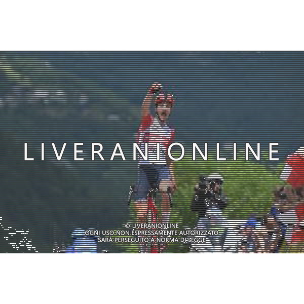 11-06-2023 Criterium Du Dauphine Libere; Tappa 08 Le Pont De Clax - Grenoble - La Bastille; 2023, Trek - Segafredo; Ciccone, Giulio; Grenoble - La Bastille; ©SIROTTI / AGENZIA ALDO LIVERANI SAS