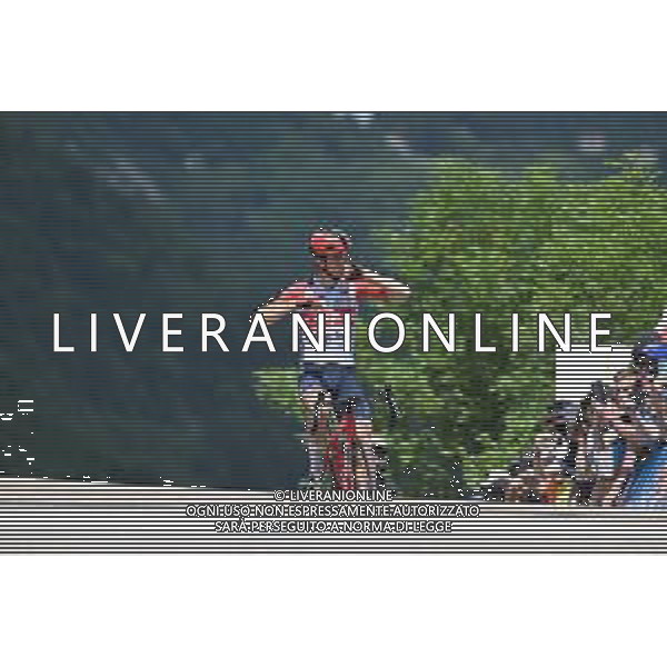 11-06-2023 Criterium Du Dauphine Libere; Tappa 08 Le Pont De Clax - Grenoble - La Bastille; 2023, Trek - Segafredo; Ciccone, Giulio; Grenoble - La Bastille; ©SIROTTI / AGENZIA ALDO LIVERANI SAS