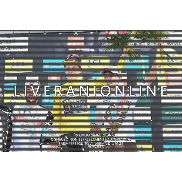 11-06-2023 Criterium Du Dauphine Libere; Tappa 08 Le Pont De Clax - Grenoble - La Bastille; 2023, Jumbo - Visma; 2023, Uae Emirates; 2023, Ag2r - Citroen; Vingegaard, Jonas; Yates, Adam; O\'connor, Ben; Grenoble - La Bastille; ©SIROTTI / AGENZIA ALDO LIVERANI SAS