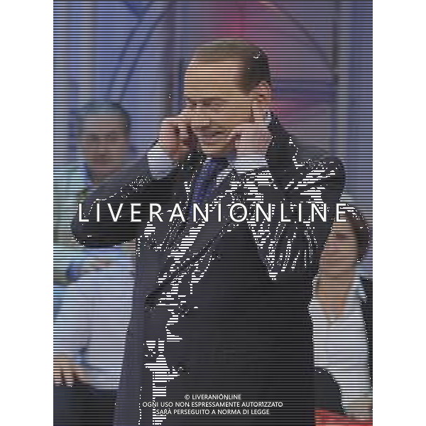 Roma - 21/05/2014 - Studi Rai - Silvio Berlusconi ospite della trasmissione TV " Agora\' " - nella foto: Silvio Berlusconi / Ph. Fabrizio Corradetti - Ag. Aldo Liverani sas