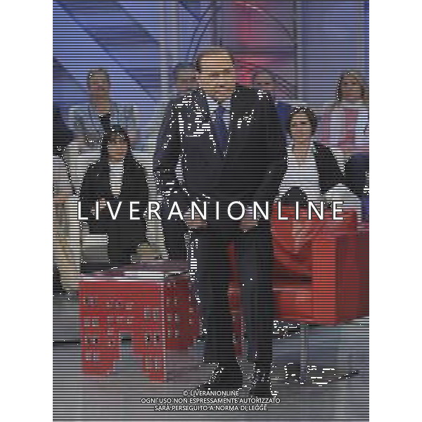Roma - 21/05/2014 - Studi Rai - Silvio Berlusconi ospite della trasmissione TV " Agora\' " - nella foto: Silvio Berlusconi / Ph. Fabrizio Corradetti - Ag. Aldo Liverani sas
