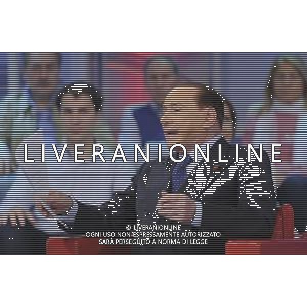 Roma - 21/05/2014 - Studi Rai - Silvio Berlusconi ospite della trasmissione TV " Agora\' " - nella foto: Silvio Berlusconi / Ph. Fabrizio Corradetti - Ag. Aldo Liverani sas