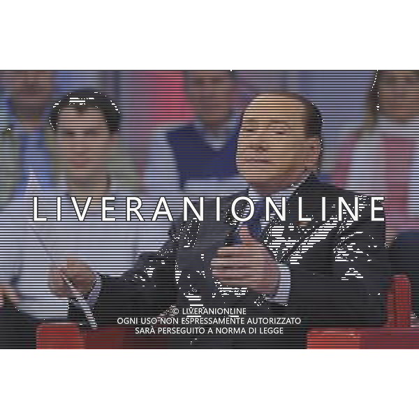 Roma - 21/05/2014 - Studi Rai - Silvio Berlusconi ospite della trasmissione TV " Agora\' " - nella foto: Silvio Berlusconi / Ph. Fabrizio Corradetti - Ag. Aldo Liverani sas