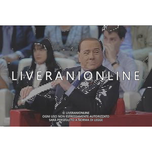 Roma - 21/05/2014 - Studi Rai - Silvio Berlusconi ospite della trasmissione TV " Agora\' " - nella foto: Silvio Berlusconi / Ph. Fabrizio Corradetti - Ag. Aldo Liverani sas