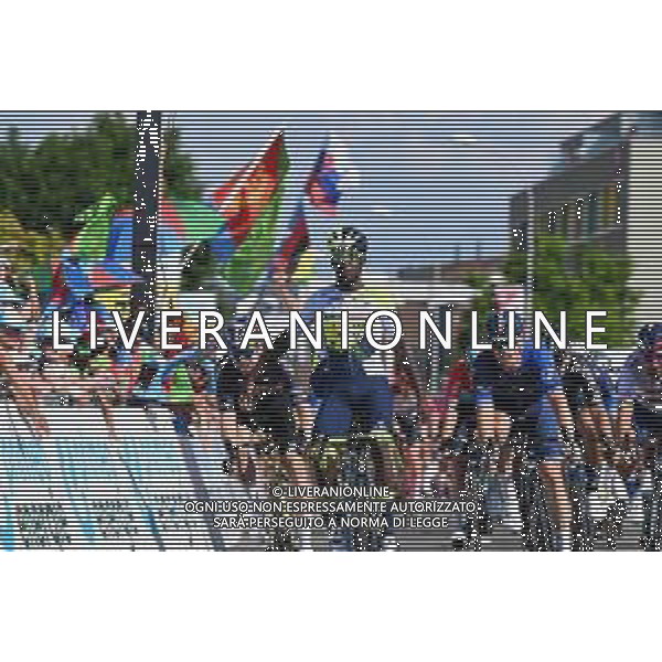 12-06-2023 Tour De Suisse; Tappa 02 Beromunster - Nottwil; 2023, Intermarche - Circus Wanty; 2023, Groupama - Fdj; 2023, Jumbo - Visma; Gyrmai Hailu, Biniam; Demare, Arnaud; Van Aert, Wout; Nottwil; ©SIROTTI/AGENZIA ALDO LIVERANI SAS