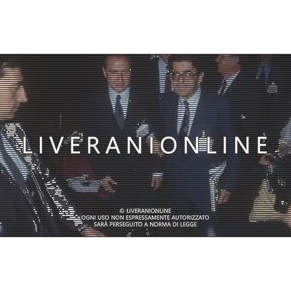 Dia- RETROSPETTIVA SILVIO BERLUSCONI STATISTA-POLITICO NELLA FOTO CON VITTORIO MERLONI A MILANO GIUGNO 1988 AG ALDO LIVERANI SAS