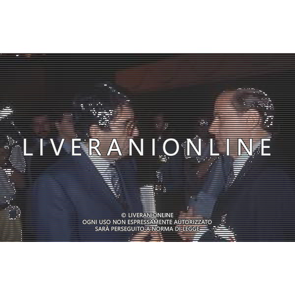 Dia- RETROSPETTIVA SILVIO BERLUSCONI STATISTA-POLITICO NELLA FOTO CON VITTORIO MERLONI A MILANO GIUGNO 1988 AG ALDO LIVERANI SAS