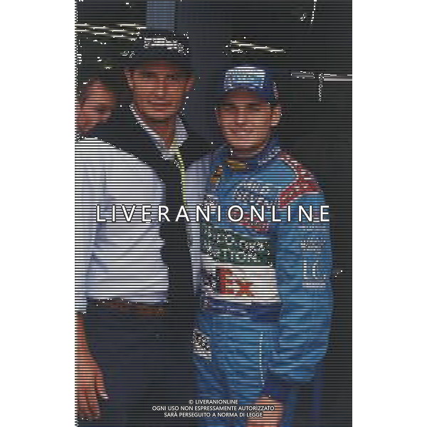 ST-RETROSPETTIVA GIANCARLO FISICHELLA PILOTA F1 NELLA FOTO GIANCARLO FISICHELLA CON DANIELE MASSARO AL GP DI MONZA 13-09-1998 FOTO DANILO RECALCATI-AG CONTROLUCE-AG ALDO LIVERANI SAS
