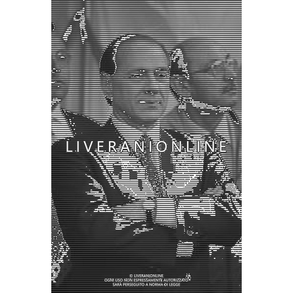 Neg- RETROSPETTIVA SILVIO BERLUSCONI STATISTA-POLITICO E PRESIDENTE MILAN CALCIO AG ALDO LIVERANI SAS