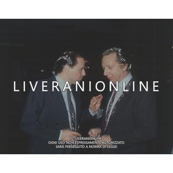Col- RETROSPETTIVA SILVIO BERLUSCONI STATISTA-POLITICO NELLA FOTO CON MIKE BONGIORNO AG ALDO LIVERANI SAS