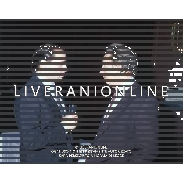 Col- RETROSPETTIVA SILVIO BERLUSCONI STATISTA-POLITICO NELLA FOTO CON MIKE BONGIORNO AG ALDO LIVERANI SAS