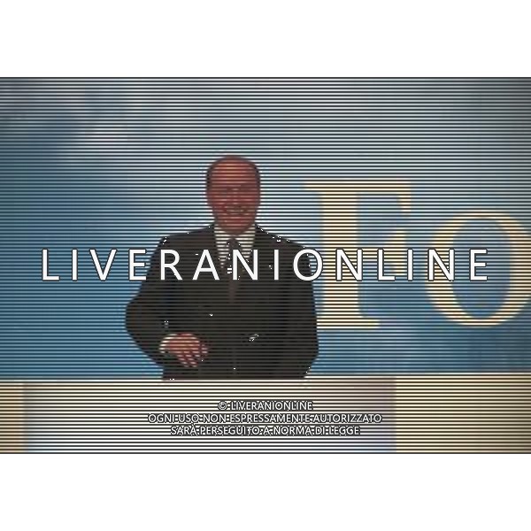 Neg Col- PRIMO CONGRESSO NAZIONALE DEL PARTITO DI FORZA ITALIA, AD ASSAGO (MILANO) DAL 16-18 APRILE 1998 NELLA FOTO IL PRESIDENTE SILVIO BERLUSCONI AG ALDO LIVERANI SAS