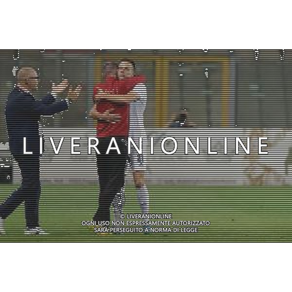 Daniel Cosimo Leo (Calcio Foggia 1920) celebrates after scoring a goal with teammates during the Italian soccer Serie C Playoffs match Calcio Foggia vs Calcio Lecco 1912 on June 13, 2023 at Pino Zaccheria Stadium in Foggia, Italy. Photo by Emmanuele Mastrodonato/ag. Aldo Liverani sas