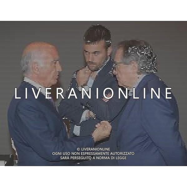 IMOLA 15 06 2023 AUTODROMO ENZO E DINO FERRARI CONFERENZA STAMPA SICUREZZA STRADALE E PATENTE DI GUIDA PER PERSONE CON DISABILITA\' NELLA FOTO ANGELO STICCHI DAMIANI PRESIDENTE ACI CON SINDACO MARCO PANIERI E PRESIDENTE DEL AUTODROMO GIANCARLO MINARDI ©SANNA / AGENZIA ALDO LIVERANI SAS