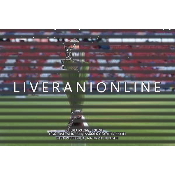 La Coppa - Trofeo - the cup during the UEFA Nations League 2022/23 semifinal match between Spain and Italy at FC Twente Stadium on June 15, 2023 in Enschede, Netherland. Photo by Emmanuele Mastrodonato/ag. Aldo Liverani sas/ AGENZIA ALDO LIVERANI SAS -Spagna - Italia Semifinale UEFA Nations League 2022/23 Twente Stadium Enschede, Olanda 15.06.2023