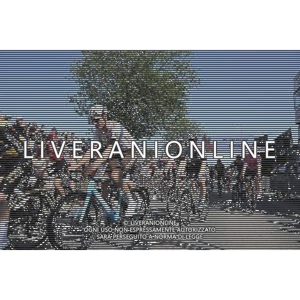 16-06-2023 Tour De Suisse; Tappa 06 La Punt - Oberwil Lieli; 2023, Bahrain - Victorious; 2023, Ag2r - Citroen; Mader, Gino; Schar, Michael; Oberwil Lieli; ©SIROTTI / AGENZIA ALDO LIVERANI SAS