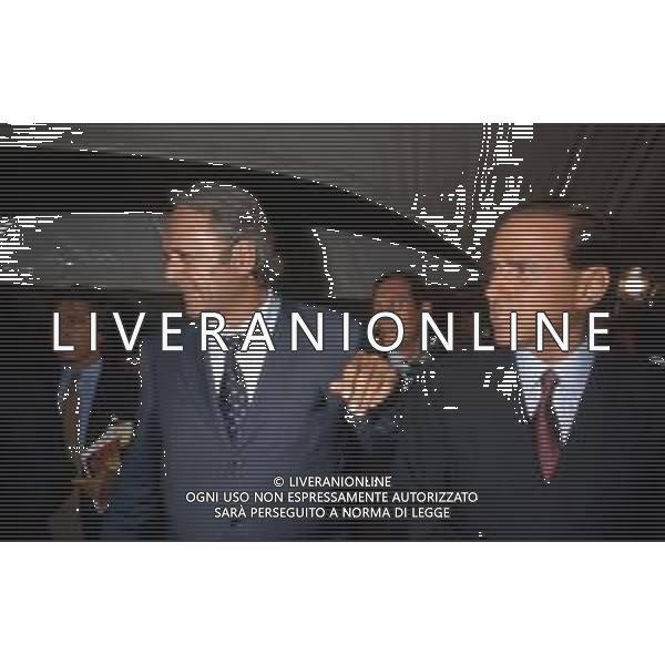Dia- RETROSPETTIVA SILVIO BERLUSCONI POLITICO-STATISTA NELLA FOTO CON MARIO FORMENTON A UN DIBATTITO ALLA FESTA DELL\'UNITA\' A MILANO NEL SETTEMBRE 1986 AG ALDO LIVERANI SAS