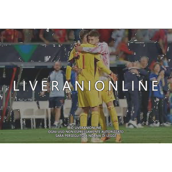 Gianluigi Donnarumma (Italy) and Guglielmo Vicario (Italy) during the UEFA Nations League 2022/23 semifinal match between Spain and Italy at FC Twente Stadium on June 15, 2023 in Enschede, Netherland. Photo by Emmanuele Mastrodonato/ag. Aldo Liverani sas