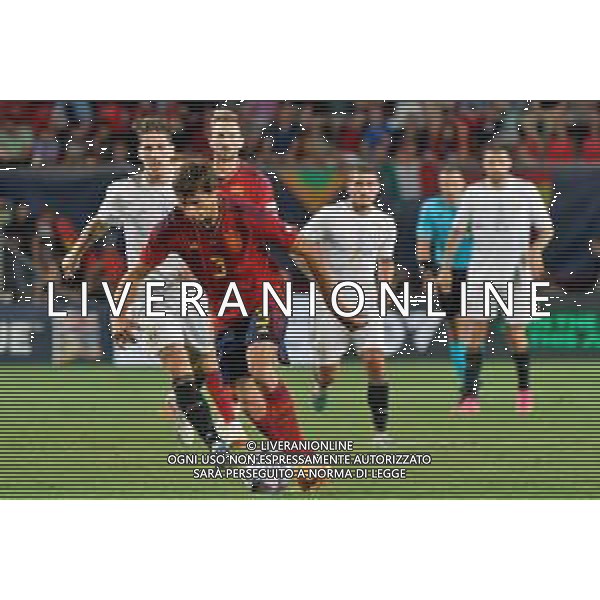Robin Le Normand (Spain) during the UEFA Nations League 2022/23 semifinal match between Spain and Italy at FC Twente Stadium on June 15, 2023 in Enschede, Netherland. Photo by Emmanuele Mastrodonato/ag. Aldo Liverani sas