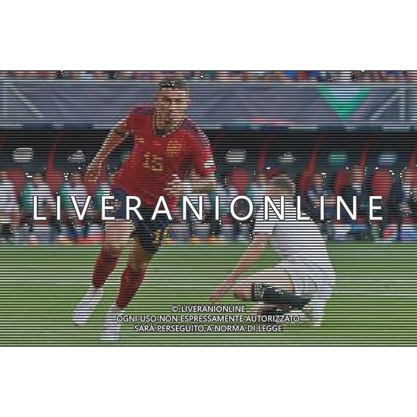 Yeremy Pino (Spain) during the UEFA Nations League 2022/23 semifinal match between Spain and Italy at FC Twente Stadium on June 15, 2023 in Enschede, Netherland. Photo by Emmanuele Mastrodonato/ag. Aldo Liverani sas