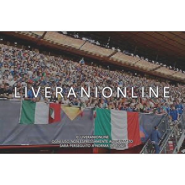 Supporters of Italy during the UEFA Nations League 2022/23 semifinal match between Spain and Italy at FC Twente Stadium on June 15, 2023 in Enschede, Netherland. Photo by Emmanuele Mastrodonato/ag. Aldo Liverani sas